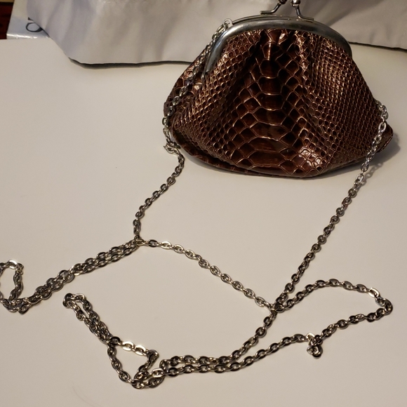 Mini snakeskin handbag - Picture 4 of 6